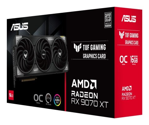 ASUS TUF Gaming TUF-RX9070XT-O16G-GAMING AMD Radeon RX 9070 XT 16 GB GDDR6 ASUS TUF Gaming TUF-RX9070XT-O16G-GAMING AMD Radeon RX 9070 XT 16 GB GDDR6