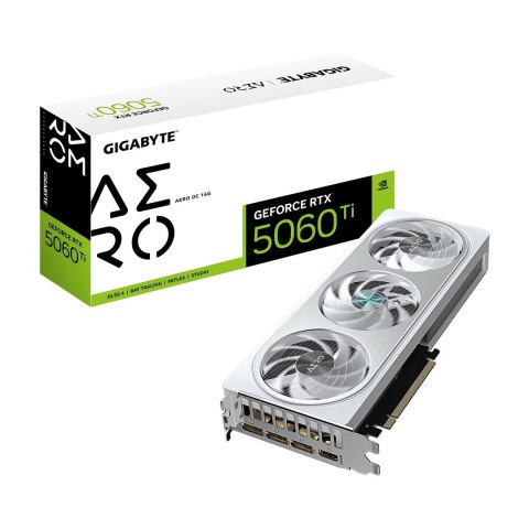 GIGABYTE GeForce RTX 5060 Ti AERO OC 16G NVIDIA 16 GB GDDR7 GIGABYTE GeForce RTX 5060 Ti AERO OC 16G NVIDIA 16 GB GDDR7