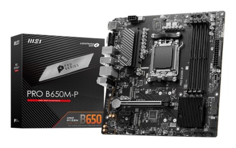 MSI PRO B650M-P płyta główna AMD B650 Gniazdo AM5 micro ATX MSI PRO B650M-P płyta główna AMD B650 Gniazdo AM5 micro ATX