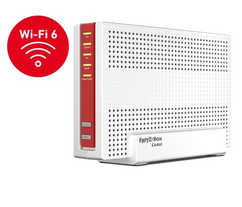 Router bezprzewodowy AVM FRITZ!Box 6690 Cable Gigabit Ethernet Dual-band (2.4 GHz/5 GHz) Biały Router bezprzewodowy AVM FRITZ!Box 6690 Cable Gigabit Ethernet Dual-band (2.4 GHz/5 GHz) Biały