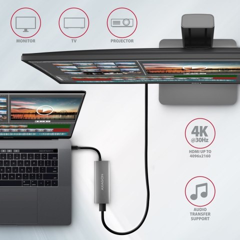 AXAGON HMC-5G21 USB-HUB 2x USB-A + 2x USB-C + HDMI 4K/30Hz, USB-C 3,1 - 13cm AXAGON HMC-5G21 USB-HUB 2x USB-A + 2x USB-C + HDMI 4K/30Hz, USB-C 3,1 - 13cm