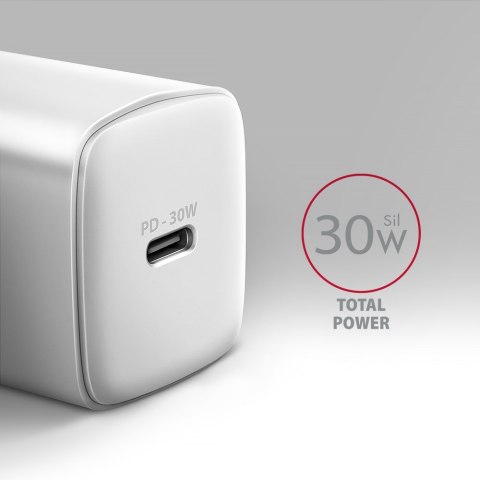 Axagon ACU-PD30W wall charger 1x QC3.0/AFC/FCP/PD type-C 30W white Telefon komórkowy, Smartfon, Smartwatch, Tablet, Uniwersalne Axagon ACU-PD30W wall charger 1x QC3.0/AFC/FCP/PD type-C 30W white Telefon komórkowy, Smartfon, Smartwatch, Tablet, Uniwersalne