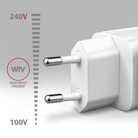 Axagon ACU-PD30W wall charger 1x QC3.0/AFC/FCP/PD type-C 30W white Telefon komórkowy, Smartfon, Smartwatch, Tablet, Uniwersalne Axagon ACU-PD30W wall charger 1x QC3.0/AFC/FCP/PD type-C 30W white Telefon komórkowy, Smartfon, Smartwatch, Tablet, Uniwersalne