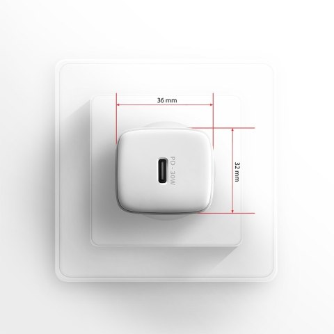 Axagon ACU-PD30W wall charger 1x QC3.0/AFC/FCP/PD type-C 30W white Telefon komórkowy, Smartfon, Smartwatch, Tablet, Uniwersalne Axagon ACU-PD30W wall charger 1x QC3.0/AFC/FCP/PD type-C 30W white Telefon komórkowy, Smartfon, Smartwatch, Tablet, Uniwersalne