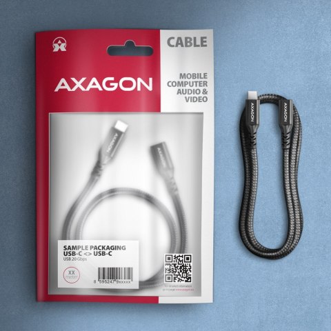 Axagon BUCM32-CF15AB kabel USB USB 3.2 Gen 2x2 1,5 m USB C Czarny