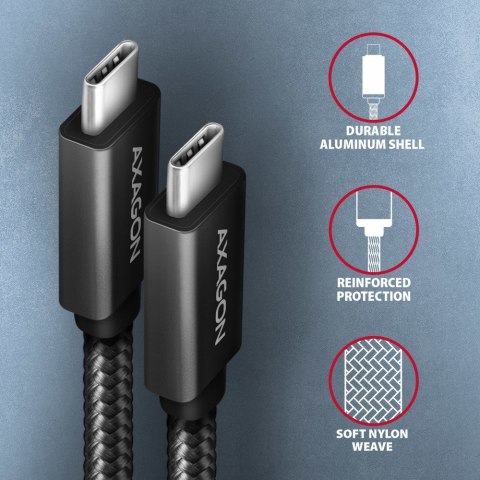 Axagon BUCM32-CM15AB kabel USB USB 3.2 Gen 2x2 1,5 m USB C Czarny