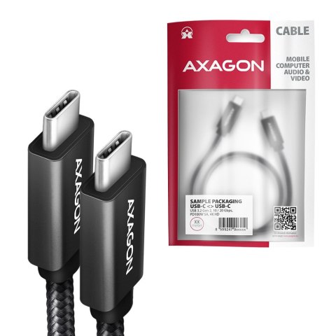 Axagon BUCM32-CM15AB kabel USB USB 3.2 Gen 2x2 1,5 m USB C Czarny