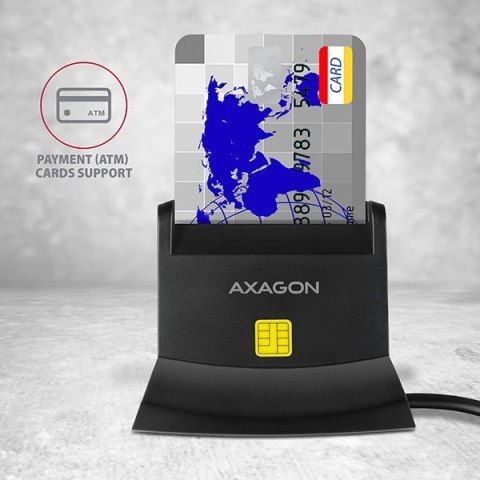 Axagon CRE-SM2 czytnik do kart chipowych Wewnętrzna USB USB 2.0 Czarny Axagon CRE-SM2 czytnik do kart chipowych Wewnętrzna USB USB 2.0 Czarny