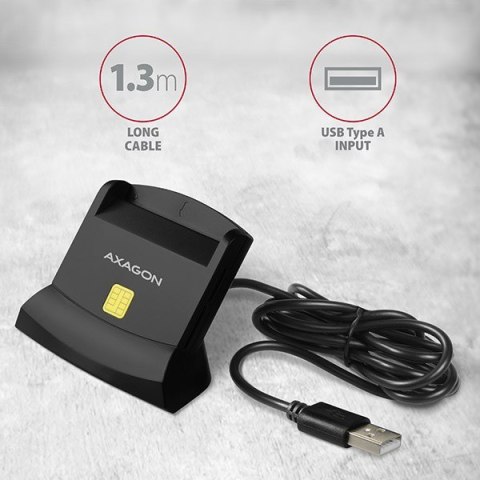 Axagon CRE-SM2 czytnik do kart chipowych Wewnętrzna USB USB 2.0 Czarny Axagon CRE-SM2 czytnik do kart chipowych Wewnętrzna USB USB 2.0 Czarny