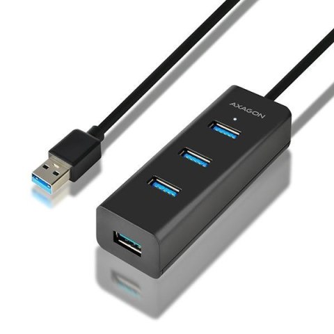 Axagon HUE-S2BL huby i koncentratory USB 3.2 Gen 1 (3.1 Gen 1) Type-A 5000 Mbit/s Czarny