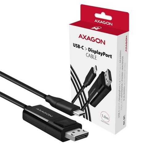Axagon RVC-DPC adapter kablowy 1,8 m USB Type-C DisplayPort Czarny Axagon RVC-DPC adapter kablowy 1,8 m USB Type-C DisplayPort Czarny