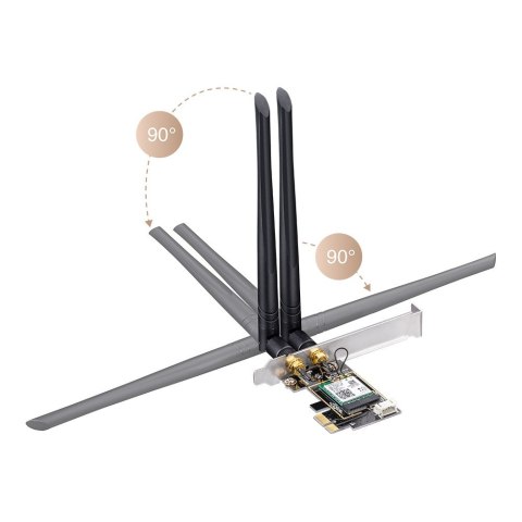 Cudy WE3000 karta sieciowa Wewnętrzny WLAN / Bluetooth 2400 Mbit/s Cudy WE3000 karta sieciowa Wewnętrzny WLAN / Bluetooth 2400 Mbit/s