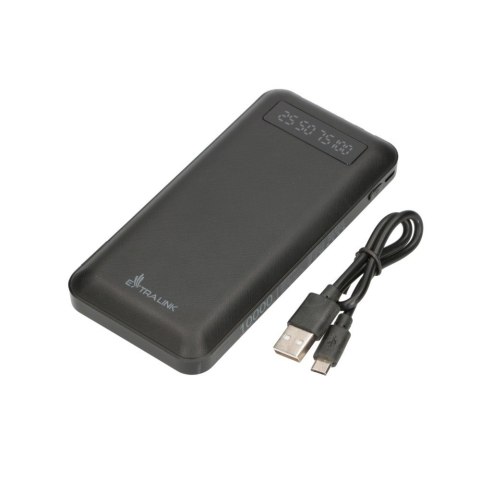 Extralink Powerbank EPB-083 10000mAh Czarny Power bank, USB-C Extralink Powerbank EPB-083 10000mAh Czarny Power bank, USB-C