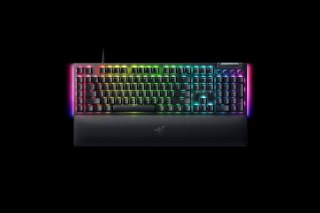 Klawiatura Razer BlackWidow V4 - Podświetlenie - USB-C - QWERTZ - Niemiecki - Przełącznik kluczykowy: Razer Green