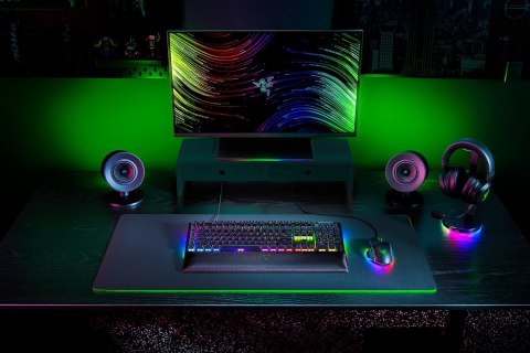 Klawiatura Razer BlackWidow V4 - Podświetlenie - USB-C - QWERTZ - Niemiecki - Przełącznik kluczykowy: Razer Green Klawiatura Razer BlackWidow V4 - Podświetlenie - USB-C - QWERTZ - Niemiecki - Przełącznik kluczykowy: Razer Green