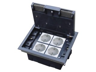 Alantec Puszka podłogowa (floorbox) 4M, (45x45), regulowana głębokość, do podłogi technicznej. (PP004)