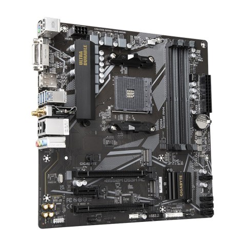 Gigabyte B550M DS3H AC płyta główna AMD B550 Socket AM4 micro ATX Gigabyte B550M DS3H AC płyta główna AMD B550 Socket AM4 micro ATX