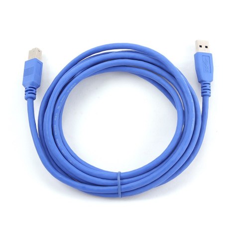 Kabel GEMBIRD CCP-USB3-AMBM-10 (USB 3.0 M - USB 3.0 Typu B M; 3m; kolor niebieski) Kabel GEMBIRD CCP-USB3-AMBM-10 (USB 3.0 M - USB 3.0 Typu B M; 3m; kolor niebieski)