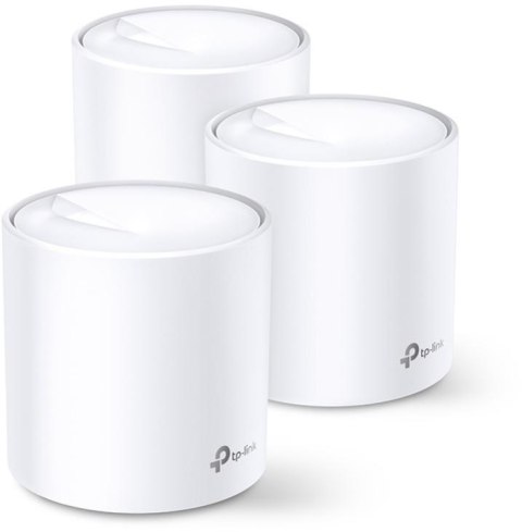 TP-Link Deco X20 (3-pack) Dual-band (2.4 GHz/5 GHz) Wi-Fi 5 (802.11ac) Biały 2 Wewnętrzne TP-Link Deco X20 (3-pack) Dual-band (2.4 GHz/5 GHz) Wi-Fi 5 (802.11ac) Biały 2 Wewnętrzne