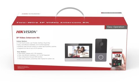 Zestaw wideodomofonowy IP Hilook IP-VIS-SLIM-W Zestaw wideodomofonowy IP Hilook IP-VIS-SLIM-W