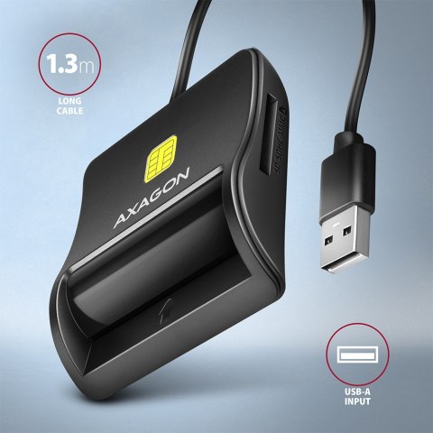 Axagon CRE-SM3SD USB Smart card & SD/microSD/SIM Flat czytnik do kart chipowych Wewnętrzna USB 2.0 Czarny Axagon CRE-SM3SD USB Smart card & SD/microSD/SIM Flat czytnik do kart chipowych Wewnętrzna USB 2.0 Czarny
