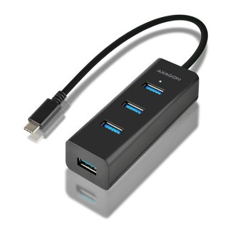Axagon HUE-S2C huby i koncentratory USB 3.2 Gen 1 (3.1 Gen 1) Type-A 5000 Mbit/s Czarny