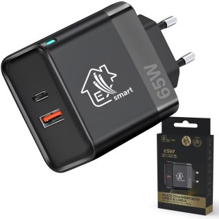 Extralink Smart Life Fast Charger 65W GaN | Ładowarka | USB-C, USB-A