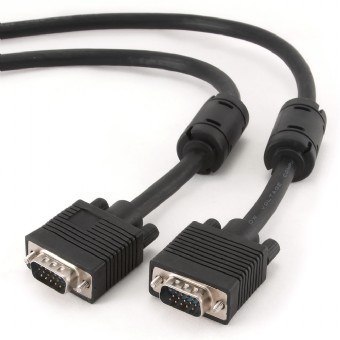 Gembird CC-PPVGA-15M-B kabel VGA VGA (D-Sub) Czarny Gembird CC-PPVGA-15M-B kabel VGA VGA (D-Sub) Czarny