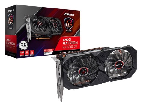 Karta graficzna Asrock AMD Radeon RX 6500 XT Phantom Gaming D 4 GB GDDR6 Karta graficzna Asrock AMD Radeon RX 6500 XT Phantom Gaming D 4 GB GDDR6