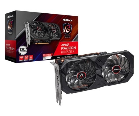 Karta graficzna Asrock AMD Radeon RX 6500 XT Phantom Gaming D 4 GB GDDR6 Karta graficzna Asrock AMD Radeon RX 6500 XT Phantom Gaming D 4 GB GDDR6