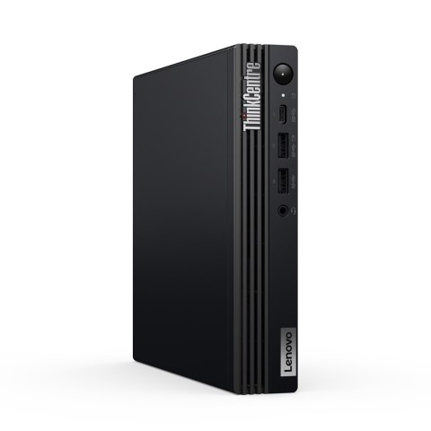 Komputer stacjonarny Lenovo ThinkCentre M70q z procesorem Intel Core i5-14400T, pamięcią wewnętrzną 16 GB SO-DIMM DDR5, dyskiem 