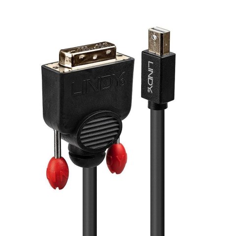 Lindy 41953 adapter kablowy 3 m Mini DisplayPort DVI-D Czarny Lindy 41953 adapter kablowy 3 m Mini DisplayPort DVI-D Czarny