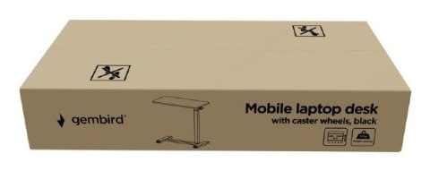 NB ACC Mobilne biurko z kółkami czarne TVS-DESK-02-BK Gembird NB ACC Mobilne biurko z kółkami czarne TVS-DESK-02-BK Gembird