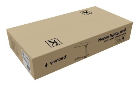 NB ACC Mobilne biurko z kółkami czarne TVS-DESK-02-BK Gembird NB ACC Mobilne biurko z kółkami czarne TVS-DESK-02-BK Gembird