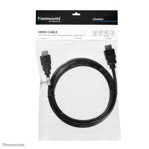 Neomounts HDMI6MM kabel HDMI 2 m HDMI Typu A (Standard) Czarny Neomounts HDMI6MM kabel HDMI 2 m HDMI Typu A (Standard) Czarny