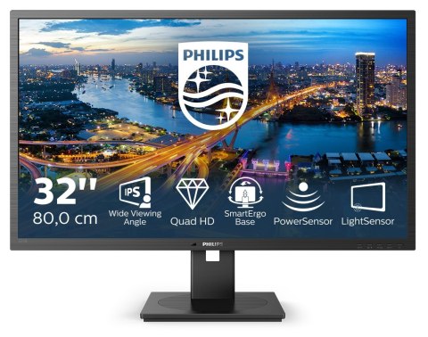Philips B Line 325B1L/00 monitor komputerowy 80 cm (31.5") 2560 x 1440 px 2K Ultra HD LCD Czarny Philips B Line 325B1L/00 monitor komputerowy 80 cm (31.5") 2560 x 1440 px 2K Ultra HD LCD Czarny