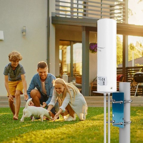 Qoltec 57044 Antena 4G LTE DUAL | 5dBi | dookólna | zewnętrzna Qoltec 57044 Antena 4G LTE DUAL | 5dBi | dookólna | zewnętrzna