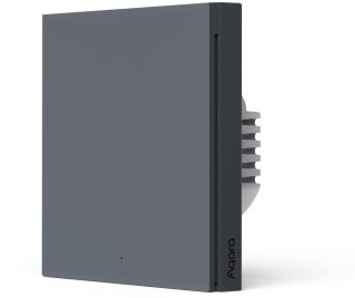 AQARA SMART WALL SWITCH H1 GREY (NO NEUTRAL, SINGLE ROCKER)