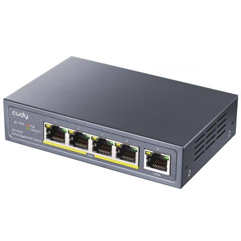 Cudy GS1005P łącza sieciowe Gigabit Ethernet (10/100/1000) Obsługa PoE Szary Cudy GS1005P łącza sieciowe Gigabit Ethernet (10/100/1000) Obsługa PoE Szary