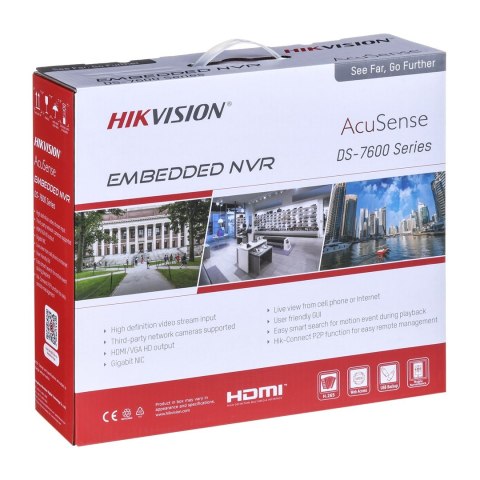 Hikvision DS-7608NXI-K1/8P Sieciowy Rejestrator Wideo (NVR) PoE 1U Czarny Hikvision DS-7608NXI-K1/8P Sieciowy Rejestrator Wideo (NVR) PoE 1U Czarny
