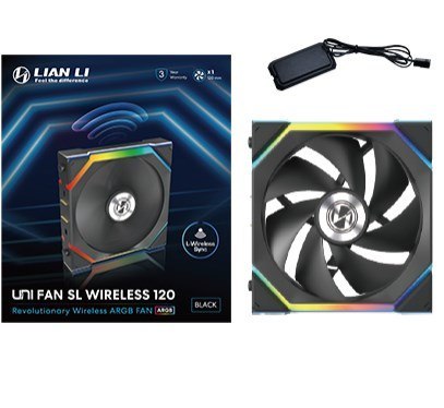Lian Li UNI FAN SL Wireless 120 Obudowa komputera Wentylator 12 cm Czarny 1 szt. Lian Li UNI FAN SL Wireless 120 Obudowa komputera Wentylator 12 cm Czarny 1 szt.