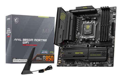 MSI MAG B850M MORTAR WIFI płyta główna AMD B850 Gniazdo AM5 micro ATX