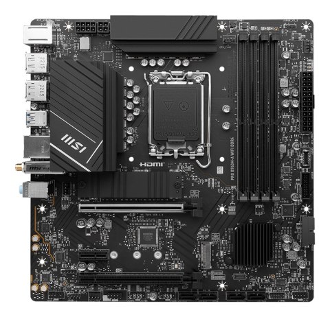 MSI PRO B760M-A WIFI DDR4 płyta główna Intel B760 LGA 1700 micro ATX MSI PRO B760M-A WIFI DDR4 płyta główna Intel B760 LGA 1700 micro ATX