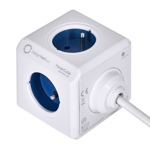 Przedłużacz allocacoc PowerCube Extended USB 2402BL/FREUPC (1,5m; kolor niebieski) Przedłużacz allocacoc PowerCube Extended USB 2402BL/FREUPC (1,5m; kolor niebieski)