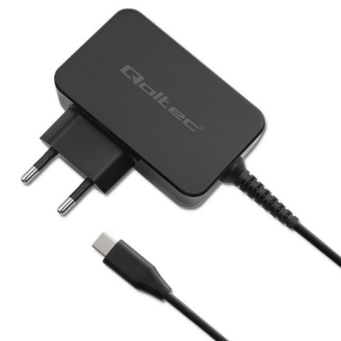 Qoltec 52385 ładowarka do urządzeń przenośnych Laptop, Przenośna konsola do gier, Power bank, Smartfon, Smartwatch, Tablet Czarn