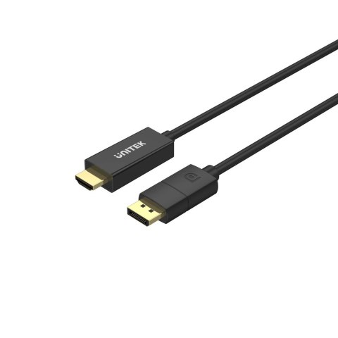 UNITEK KABEL DisplayPort 1.2, HDMI, 4K@60HZ, 1,8M, V1608A