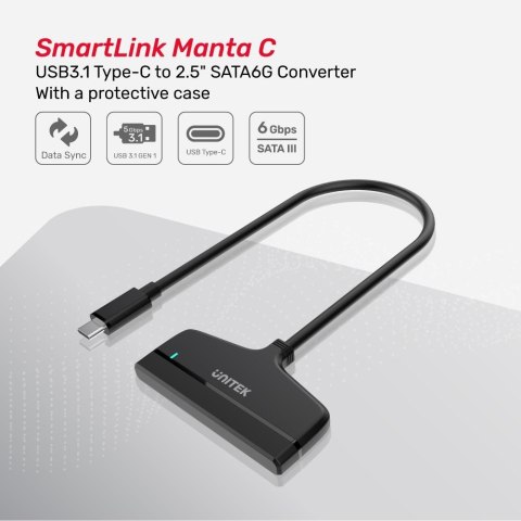 Unitek Y-1096A Mostek USB3.1 Type-C do SATA III 6G