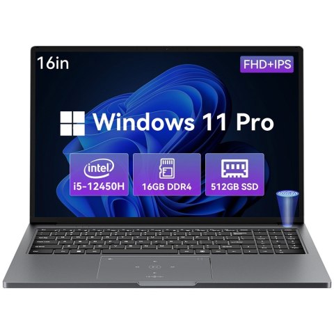 Blackview AceBook-12K1 i5-12450H 16"FHD+ 16GB SSD512 BT W11Pro Gray Blackview AceBook-12K1 i5-12450H 16"FHD+ 16GB SSD512 BT W11Pro Gray