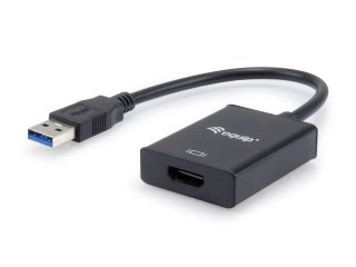 Equip 133385 zewnętrzna karta graficzna usb 1920 x 1080 px Czarny