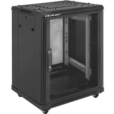 QOLTEC SZAFA RACK 19" | 15U | 600X855X600 | PERFOROWANE DRZWI QOLTEC SZAFA RACK 19" | 15U | 600X855X600 | PERFOROWANE DRZWI